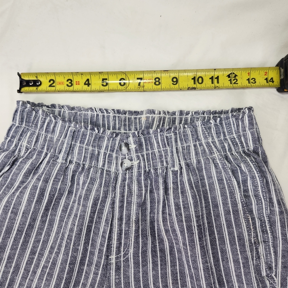 Briggs New York Blue Striped Linen Blend Pants Small - Picture 10 of 13